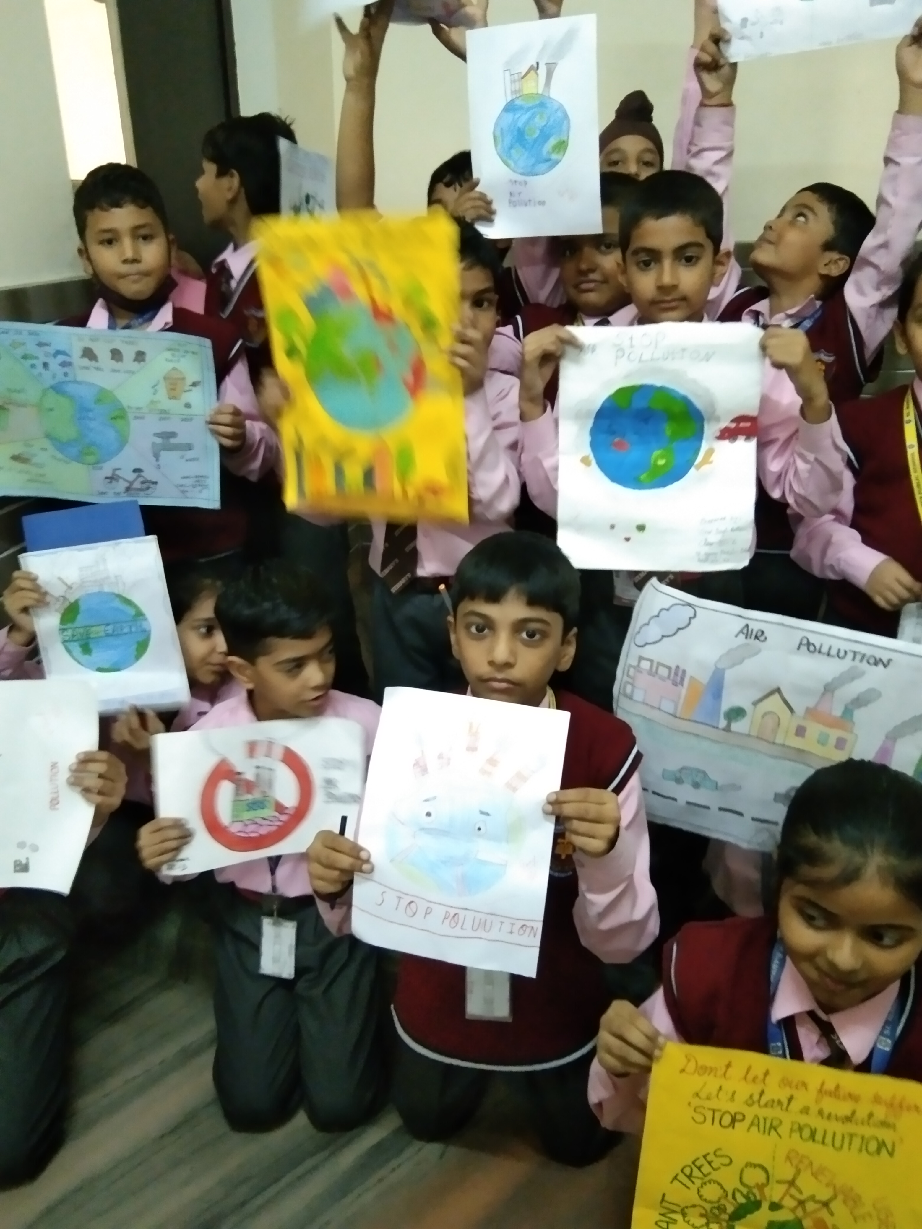 Poster Making On Reducing Air Pollution By Class III D St Mary s 