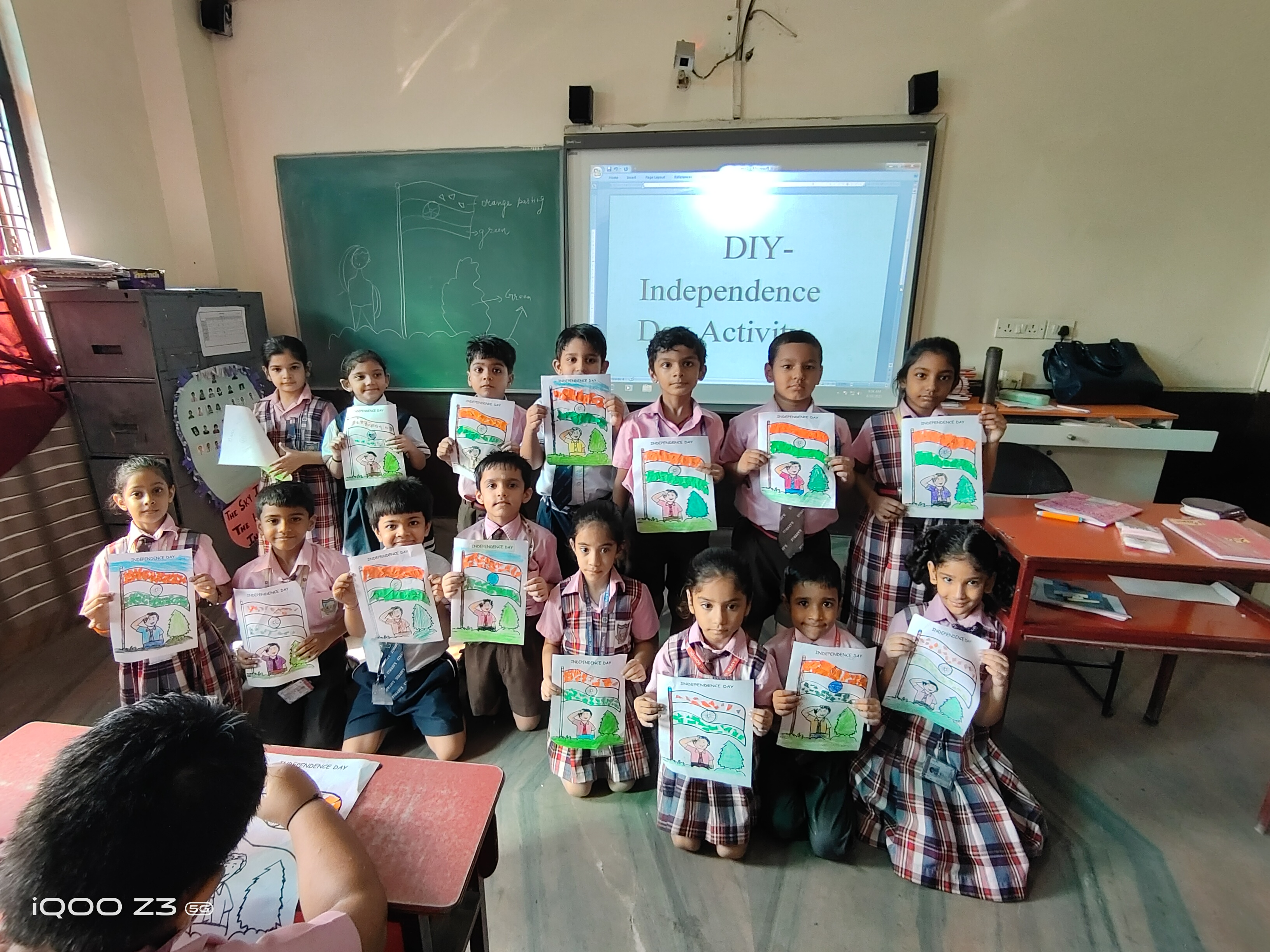 DIY Flag Making by Class 2 :: St. Mary's Public School